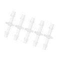 thumbnail image 1 of Conector de tubería de vacío 3.9mm 5/32" Conector de tubería de vacío en forma de I Plástico claro 5pcs, 1 of 7