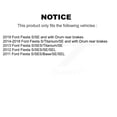 thumbnail image 2 of Transit Auto Rear Wheel Cylinders and Drum & Shoes Hub Bearing Assembly Kit (8Pc) for Car Ford Fiesta - Left Right Side (Driver Passenger) K7D-101329, 2 of 11