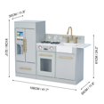 thumbnail image 3 of Teamson Kids Play Kitchen Roleplay Toy Little Chef Charlotte Modern Silver Grey / Gold, 3 of 7