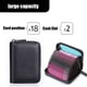 thumbnail image 1 of Tarjetero RFID FloreceBien Cartera de cuero genuino para tarjetas de crédito con cremallera, 1 of 5