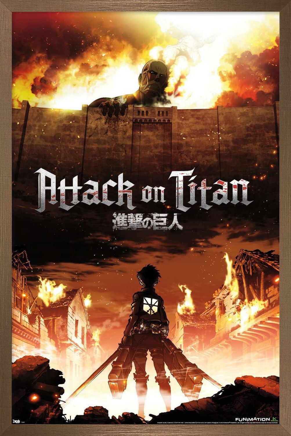 Attack on Titan - Fire Wall Poster, 22.375" x 34"
