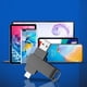 thumbnail image 2 of Phone Memory USB 3.0 Type C 2 in 1 Metal Rotatable Portable Flash Drive Black 128GB, 2 of 5