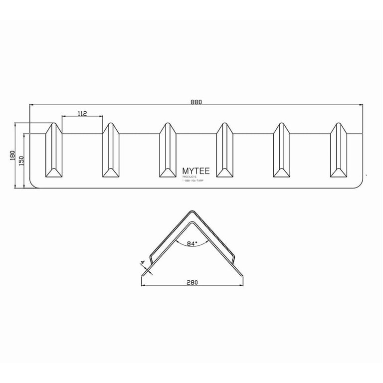 8x8x36 Inch Flatbed Edge Protectors - 4-Pack V-Shaped Plastic Corner Guards For Cargo Security