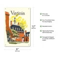 thumbnail image 2 of Virginia - Governor's Palace - Vintage Airline Travel Poster by Bern Hill c.1957 - 8 x 12 inch Vintage Metal Tin Sign, 2 of 4