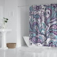 thumbnail image 2 of Boho Theme Polyester Shower Curtain for Bathroom with Hooks and Weighted Hem, Waterproof Bath Decor Sets Hotel Style - Machine Washable,72x72in, 2 of 5