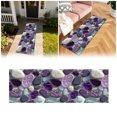 thumbnail image 2 of Corridor Stone Patterned Carpet with 3D Pebble Design Washable Floor Mat for Entrance Bathroom and Kitchen Use, 2 of 5