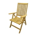 thumbnail image 3 of D-Art Collection Traditional Teak Solid Wood Beachside Position Chair in Natural, 3 of 3