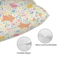 Sikiie Flower Color Rabbit Pillow Covers, Throw Pillow Case Cushion