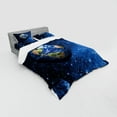 thumbnail image 3 of Ambesonne Space Bedding Set 3 Pcs, Planet Earth Solar System, Twin, Blue Green, 3 of 3