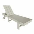 thumbnail image 2 of Modern Poly Reclining Chaise Lounge With Wheels, Sand, 2 of 12