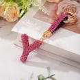 thumbnail image 3 of Unique Bargains Charme Alphabet en Y avec Strass pour Fabrication de Bijoux, Rouge Rose, 3 of 6
