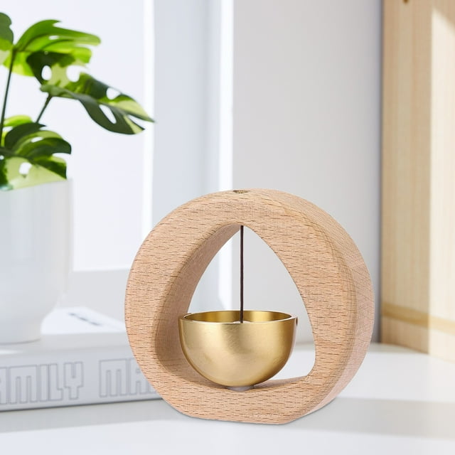Timbre de puerta de dopamina de madera maciza de latón, accesorios para refrigerador, artesanías, regalos, campanas, carillones de viento, decoraciones para el hogar, decoraciones de campana de estilo