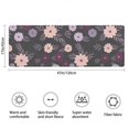 thumbnail image 3 of Pioneer Flower Floral Print Pattern Bathroom Rugs Mat, Non Slip Microfiber Bathroom Rug with Rubber Backing, Soft Mats for Bathroom Floor Tub Shower, 17"x47", 3 of 5