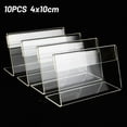 thumbnail image 4 of 10/15pcs 4*10cm Acrylic Sign Display Stand Price Business Card Label Label Stand, 4 of 5