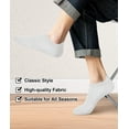 thumbnail image 7 of Loritta Ankle Socks for Men, Running Low Cut Socks Athletic Size 8-10 Socks for Men White, 12 Pairs, 7 of 7
