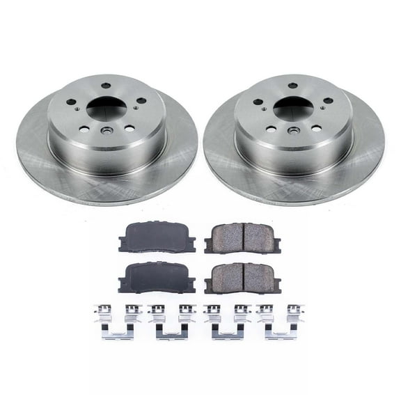 Ultimate Brakes Rear Ceramic Brake Pad and Rotor Kit with Hardware WM80838