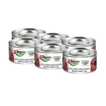 Sterno 2.25HR Ethanol Canned Heat Chafing Fuel, UL Validated for Indoor or Outdoor Use, 6 Pack