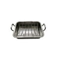 thumbnail image 1 of veasfak Roasting Pan with Rack Bakeware Turkey Roaster Tray for Meat Baking Barbecue 39cmx29cmx10cm, 1 of 9