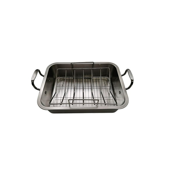 GROWTH TANK Rôtissoire avec Grille Ustensiles de Cuisson Rôtissoire pour Dinde Plateau pour Viande Cuisson Barbecue 39cmx29cmx10cm