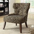 thumbnail image 1 of ACME Furniture Chaise d'Appoint en Tissu Claribel Léopard et Espresso, 1 of 2