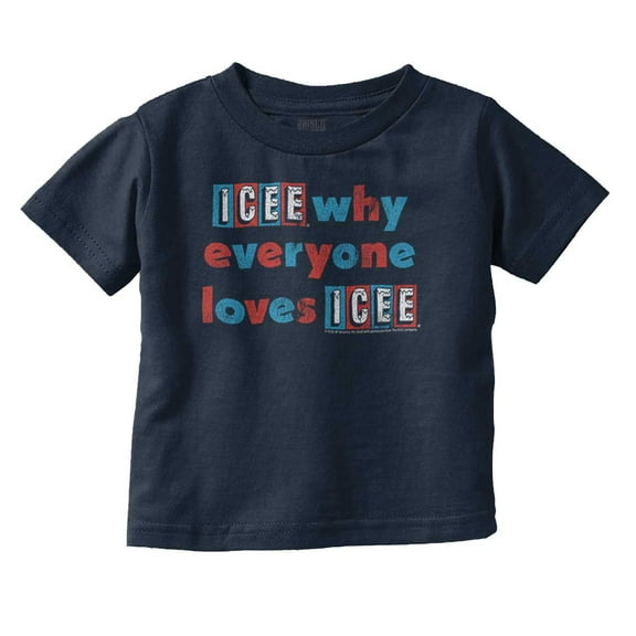 Why Everyone Loves Icee Logo Pun Toddler Boy Girl T Shirt Infant Toddler Brisco Brands 12M