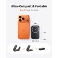 thumbnail image 4 of INIU Cargador Inalámbrico 3 en 1, Cargador Magnético Plegable de 15W para iPhone, Estación de Carga Inalámbrica con Certificación Qi2 para iPhone, Apple Watch, AirPods (Adaptador Incluido), 4 of 7
