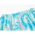 thumbnail image 5 of Tebbis Trendy Tie Dye Blue Swirl Pajamas for Girls 2-Piece Soft Long Sleeve & Pants PJ Set Jammies Size 10, 5 of 7