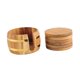 thumbnail image 3 of Palabas de madera Juego de 6 almohadillas de copa de bebidas con posavas de madera acacia con soporte para la oficina Bar Farmhouse Housewarming Gift, 3 of 9