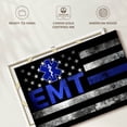 thumbnail image 6 of Elephant Stock Emt Flag Wall Art - Horizontal Canvas Wall Art - Living Room Wall Decor - Profession Canvas - Black And Blue Decor - 36" x 24", 6 of 8