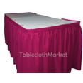 thumbnail image 2 of POLYESTER PLEATED TABLE SET SKIRT skirting Catering Trade Show Dj set up kit", (Color: Hot Pink Fuchsia - Size: 17' Table Skirt), 2 of 3