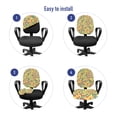 thumbnail image 4 of Geometric Office Chair Slipcover, Gummy Candy Inspired Rounded Edge Vibrant Color Square Shapes Repeating Pattern, Protective Stretch Decorative Fabric Cover, Standard Size, Multicolor, by Ambesonne, 4 of 5