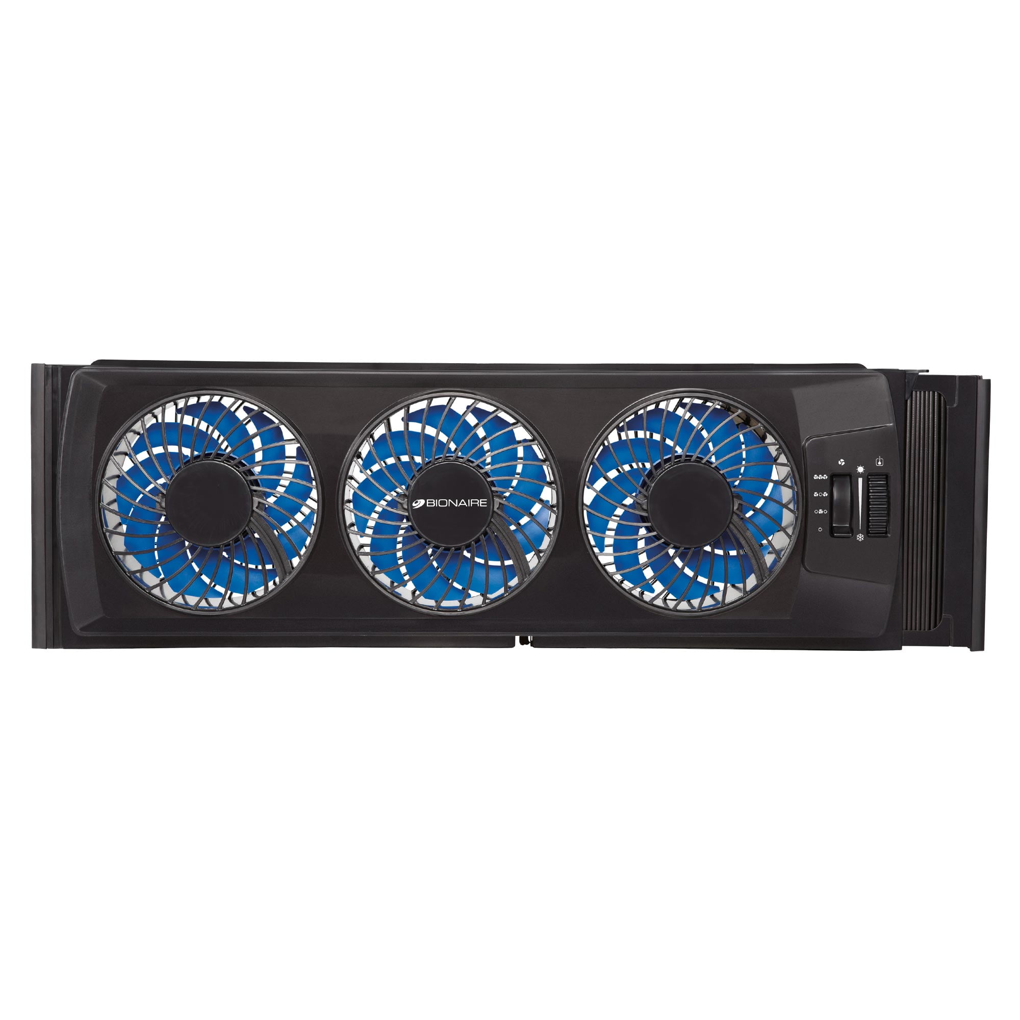 BWF0522E-BU,Black,3 Baldes Holmes Group Bionaire Thin Window Fan with Comfort Control Thermostat BWF0522E-BU,Black,3 Baldes Holmes Group Bionaire Thin Window Fan with Comfort Control Thermostat