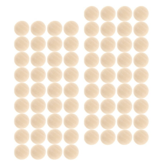 UPOUART 300PCS Small Unfinished Half Round Wood Beads for Crafts, Jewelry Making, and Projects
