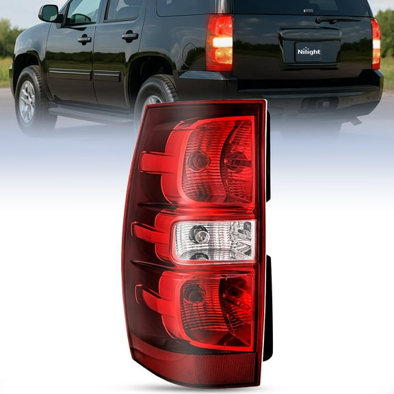 Nilight Taillight Assembly Compatible With 2007 2008 2009 2010 2011 2012 2013 2014 Chevy Chevrolet Tahoe Suburban Tail Lights Rear Lamps Replacement Driver Side Red