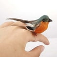 thumbnail image 4 of PENGXIANG 12PCS Artificial Feather Cute Robin Bird Christmas Tree Decoration, 4 of 5