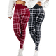 thumbnail image 1 of Pack de 2 Leggings Casuales de Mujer Unitalla de Yoga para Dama y Cintura Alta Pantalones Ajustados con Control de Abdomen no transparentan, 1 of 5