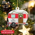 thumbnail image 5 of 1 pieza de adornos navideños, decoración colgante, producto de regalo, camión de bomberos de hierro familiar personalizado, 5 of 5