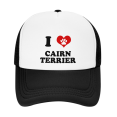 thumbnail image 2 of I Heart Cairn Terrier Dog Love Pets Funny Trucker Hat Baseball Cap Unisex, 2 of 5