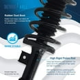 thumbnail image 4 of Detroit Axle - Front Struts W/Coil Spring Sway Bar Links Outer Tie Rods Replacement for 2005-2006 Chevy Equinox 2006 Pontiac Torrent, 4 of 7