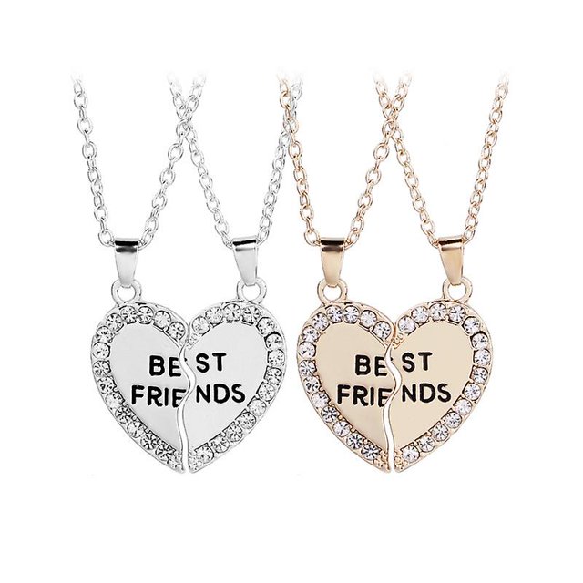 Joyería popular europea y americana Letras de moda Accesorios para collar de mejores amigos, Banban de plata XianweiShao 8390611780500