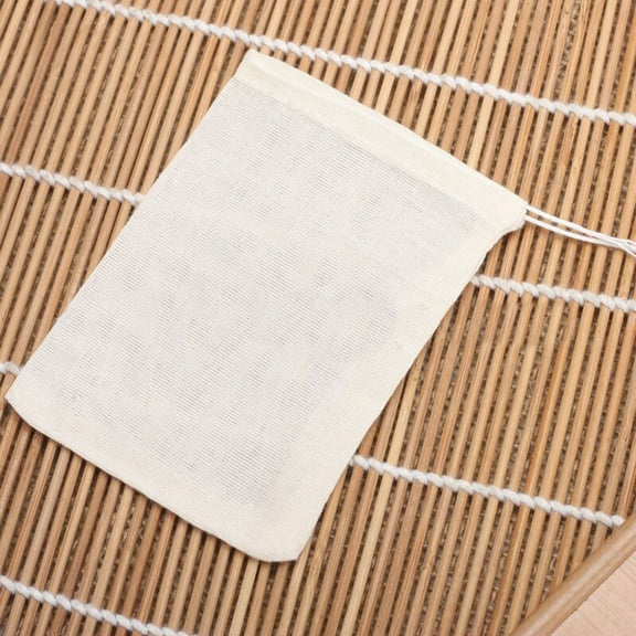 Cotton Muslin Drawstring Empty Filter Bag For Tea Separate Spice Herb 8X10Cm YIWEI