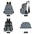 thumbnail image 4 of Fashion backpack Sports Retro Baseball quilted backpack women travel backpack suitable for travel sports, 4 of 7