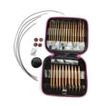 thumbnail image 2 of Circular Knitting Needles Crochet Hook Bamboo Knitting Set Interchangeable Case Craft Sewing Kits Needle Woven DIY Tools 13Pairs, 2 of 7