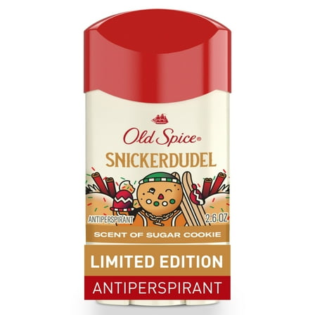 Old Spice Antiperspirant and Deodorant for Men, Holidudes Limited Edition, Snickerdudel, Sugar Cookie Scent 2.6oz