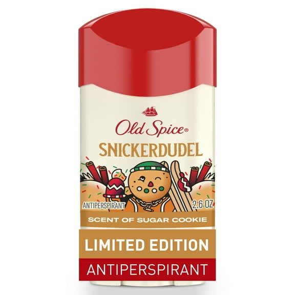 Old Spice Antiperspirant and Deodorant for Men, Holidudes Limited Edition, Snickerdudel, Sugar Cookie Scent 2.6oz