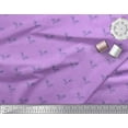 thumbnail image 3 of Soimoi Purple Cotton Jersey Fabric Artistic Bud Floral Printed Fabric 1 Yard 58 Inch Wide, 3 of 3