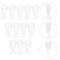 thumbnail image 4 of HLONK 12 Pcs Verre à Champagne Jetable en Plastique Verre à Boire Verre à Vin Rouge (Transparent), 4 of 6