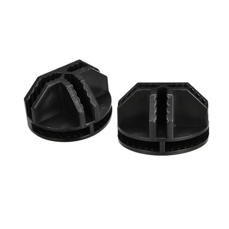 

Uxcell 36x22mm Plastic Wire Cube Connectors Half Grid Buckle Clip Black 20Pack