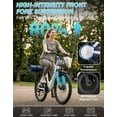 thumbnail image 5 of AZHAR GT30 Electric Bike for Adults 26", 750W Peak E-Mountain Bicycle, 20MPH Fat Tire Ebike, 48V 10.4Ah Removable Battery, 7 Speed and Front Suspension with Rear Rack Class 2 UL2849, 5 of 10