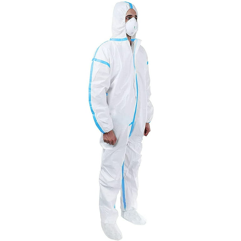 PIP® 3600/4XL 3600 BA Waterproof Chemical-Resistant Coverall, 4XL, White,  Microporous Fabric, 33.1 in Chest, 32.7 in L Inseam
